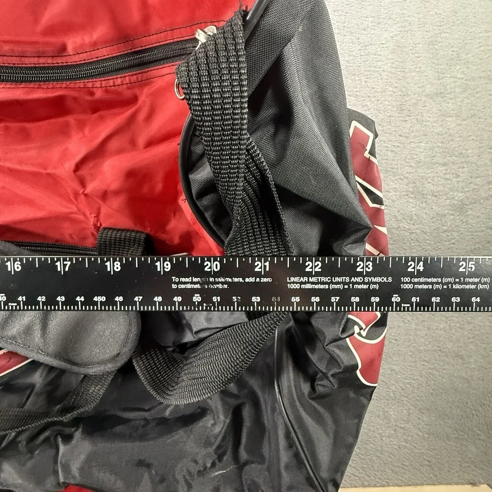 Vintage Nike Training Large Red Duffel Bag Gym Carryall Holdall 24x12x12